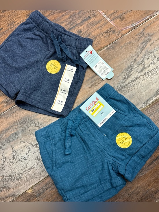 Cat & Jack Other - Cat & Jack Baby Boys Lot of 2 Shorts Size 12 Months NEW <<<409>>>>>